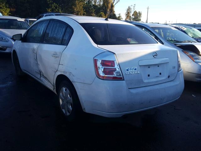 3N1AB61E47L658979 - 2007 NISSAN SENTRA 2.0 WHITE photo 3