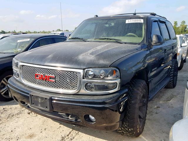 1GKEK63U35J182140 - 2005 GMC YUKON DENA BLACK photo 2