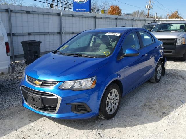 1G1JB5SH7H4159562 - 2017 CHEVROLET SONIC LS 蓝色 照片 2
