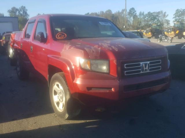 2HJYK16236H552880 - 2006 HONDA RIDGELINE BURGUNDY photo 1