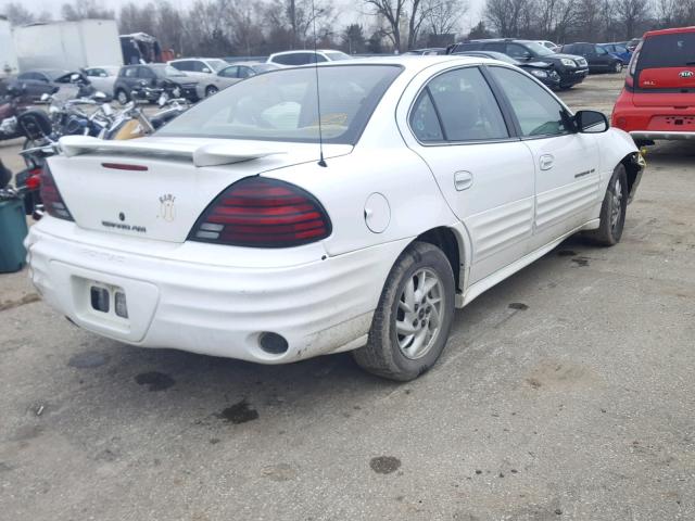 1G2NF52EX1C221460 - 2001 PONTIAC GRAND AM S WHITE photo 4