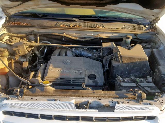 JTEGF21A010023162 - 2001 TOYOTA HIGHLANDER WHITE photo 7