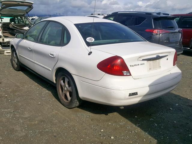 1FAFP55233G191802 - 2003 FORD TAURUS SES WHITE photo 3