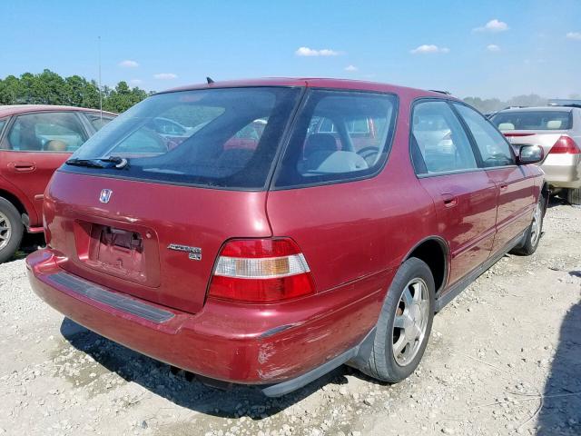 1HGCE1893RA011316 - 1994 HONDA ACCORD RED photo 4