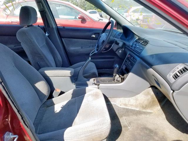 1HGCE1893RA011316 - 1994 HONDA ACCORD RED photo 5