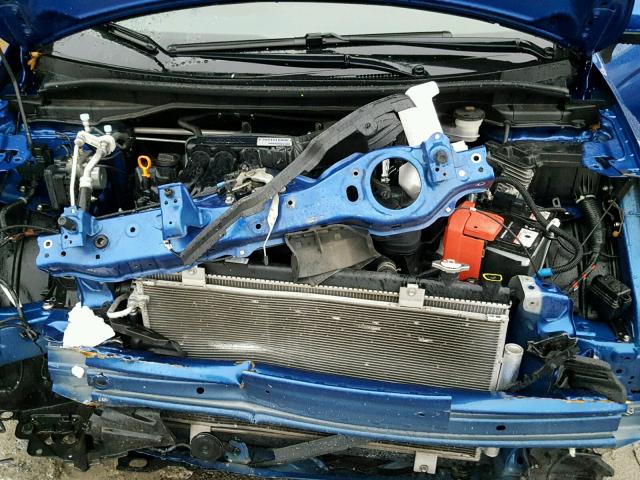 JHMGK5H53GS014056 - 2016 HONDA FIT LX BLUE photo 7