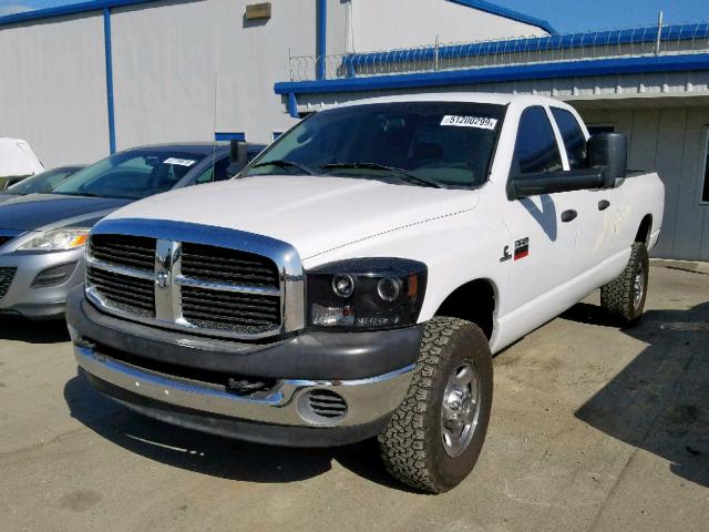 3D7KS28A57G775658 - 2007 DODGE RAM 2500 S WHITE photo 2