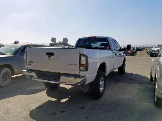 3D7KS28A57G775658 - 2007 DODGE RAM 2500 S Սպիտակ լուսանկար 4