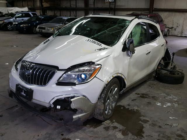 KL4CJHSB9GB532752 - 2016 BUICK ENCORE PRE WHITE photo 2