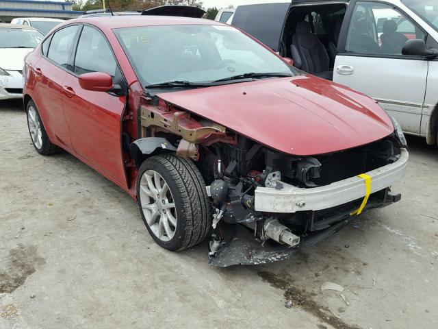 1C3CDFBH1DD641118 - 2013 DODGE DART SXT RED photo 1