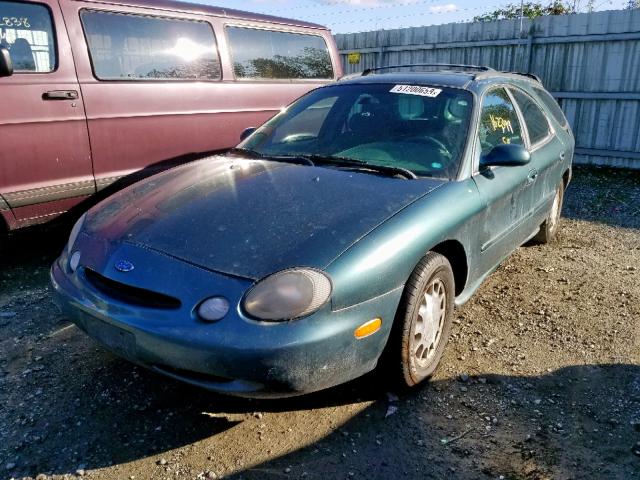 1FALP58S9TA248943 - 1996 FORD TAURUS LX GREEN photo 2