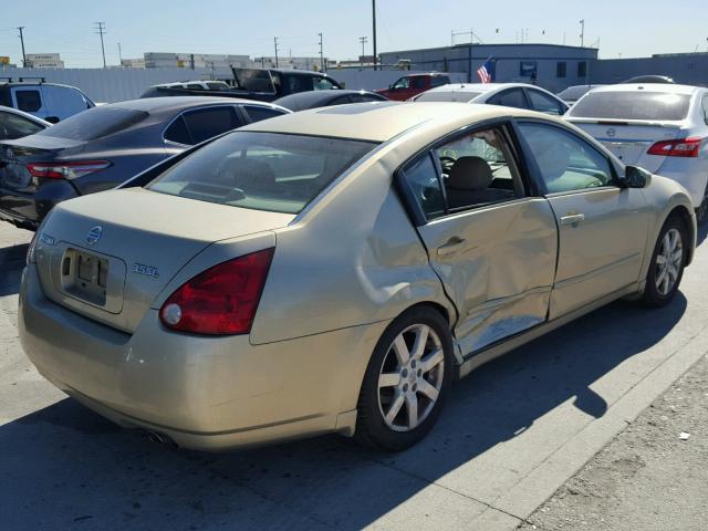 1N4BA41E34C813219 - 2004 NISSAN MAXIMA SE GOLD photo 4