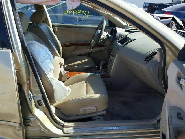 1N4BA41E34C813219 - 2004 NISSAN MAXIMA SE GOLD photo 5