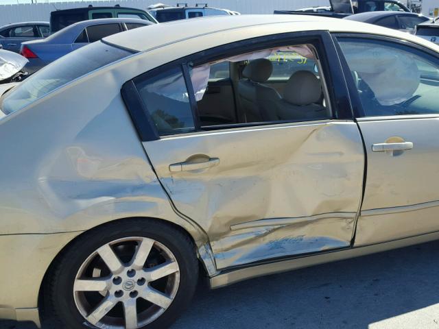 1N4BA41E34C813219 - 2004 NISSAN MAXIMA SE GOLD photo 9