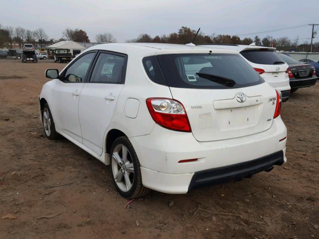 2T1LE4EEXAC013226 - 2010 TOYOTA COROLLA MA WHITE photo 3