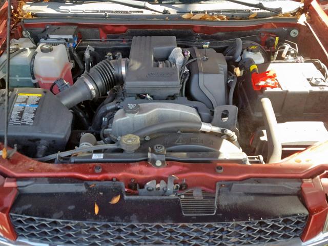 1GCJSDDE1A8129086 - 2010 CHEVROLET COLORADO L RED photo 7
