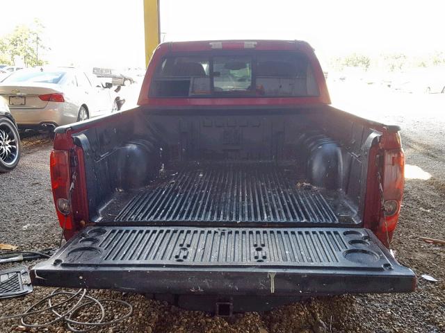 1GCJSDDE1A8129086 - 2010 CHEVROLET COLORADO L RED photo 9