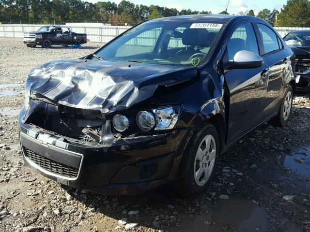 1G1JA5SH7D4242907 - 2013 CHEVROLET SONIC LS 黑色 照片 2