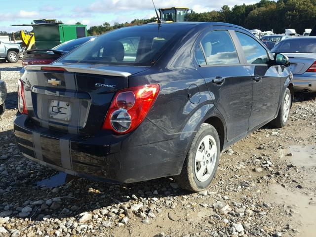 1G1JA5SH7D4242907 - 2013 CHEVROLET SONIC LS 黑色 照片 4