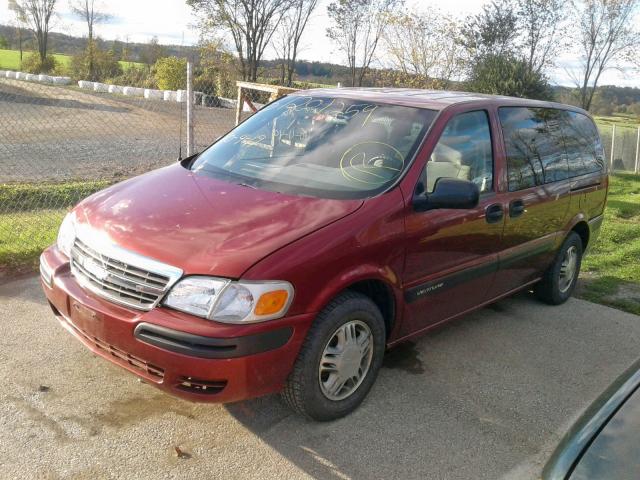 1GNDX03E630265272 - 2003 CHEVROLET VENTURE RED photo 2