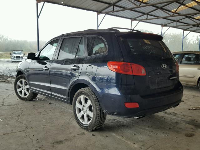 5NMSH13E27H040542 - 2007 HYUNDAI SANTA FE S BLUE photo 3