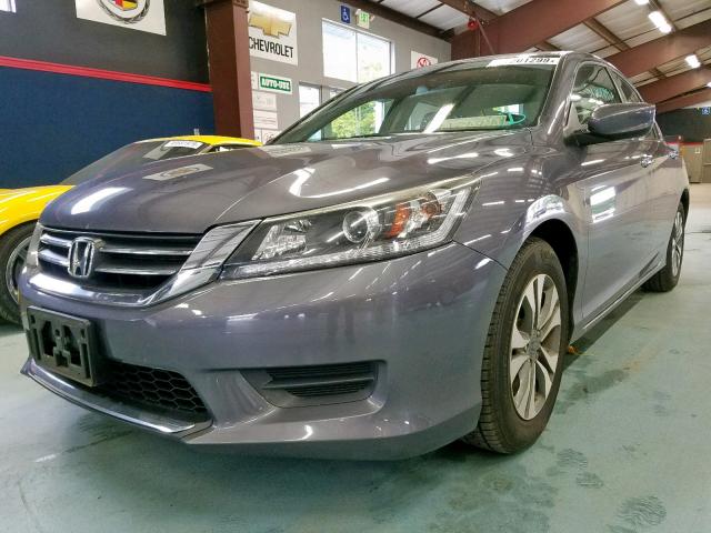 1HGCR2F36FA090503 - 2015 HONDA ACCORD LX GRAY photo 2