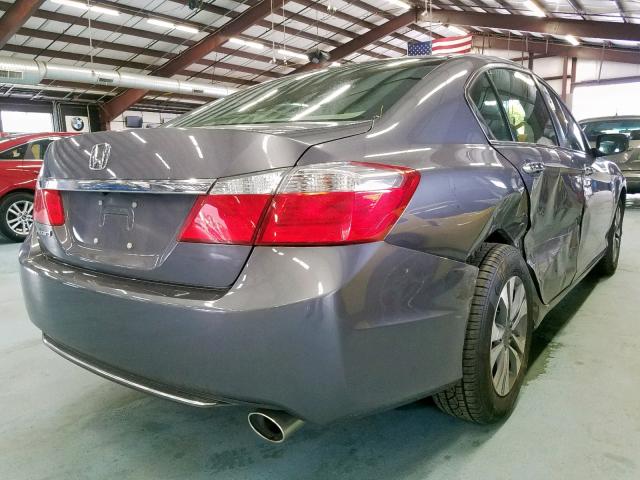 1HGCR2F36FA090503 - 2015 HONDA ACCORD LX GRAY photo 4