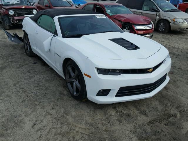 2G1FK3DJ8E9194453 - 2014 CHEVROLET CAMARO 2SS WHITE photo 1