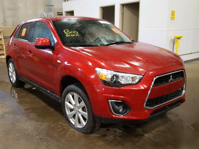 4A4AR3AU1DE014911 - 2013 MITSUBISHI OUTLANDER RED photo 1