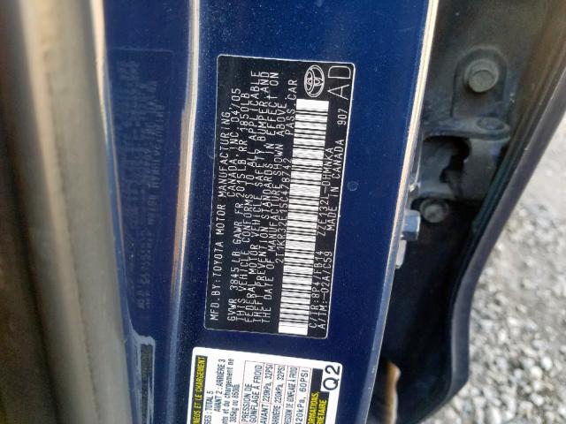 2T1KR32E15C478742 - 2006 TOYOTA MATRIX 蓝色 照片 10