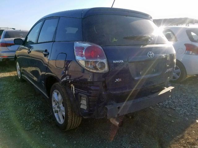 2T1KR32E15C478742 - 2006 TOYOTA MATRIX BLUE photo 3