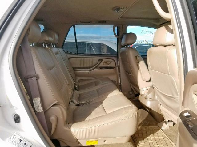 5TDBT48A52S081484 - 2002 TOYOTA SEQUOIA LI WHITE photo 6