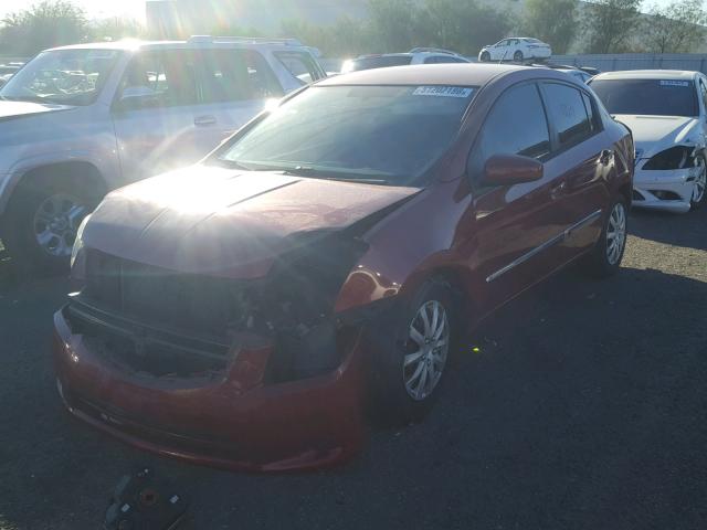 3N1AB6AP5BL687840 - 2011 NISSAN SENTRA 2.0 MAROON photo 2