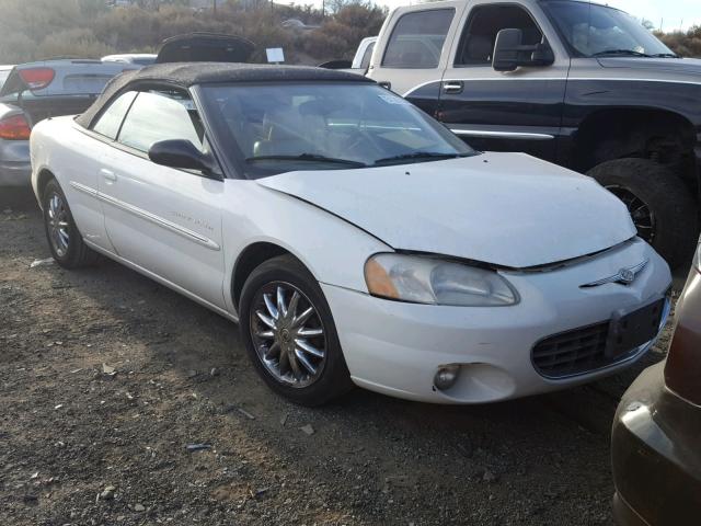 1C3EL65U71N651131 - 2001 CHRYSLER SEBRING LI WHITE photo 1