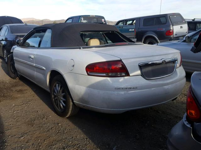 1C3EL65U71N651131 - 2001 CHRYSLER SEBRING LI WHITE photo 3