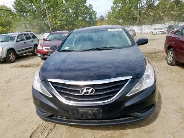 5NPEB4ACXBH171134 - 2011 HYUNDAI SONATA GLS BLACK photo 9