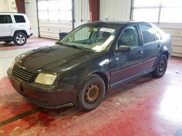 3VWRC29M2YM132585 - 2000 VOLKSWAGEN JETTA GL BLACK photo 2