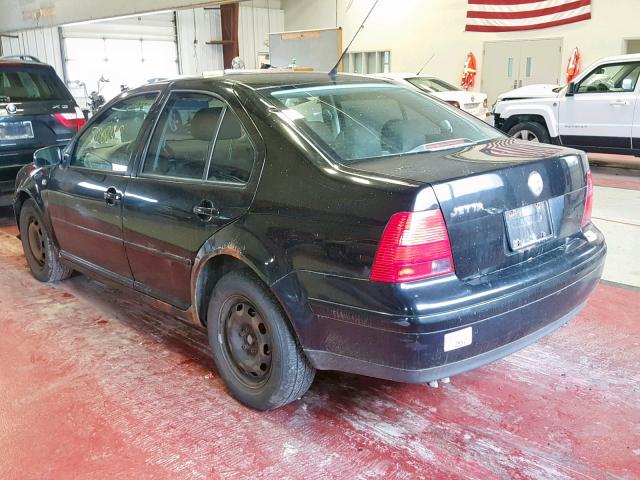 3VWRC29M2YM132585 - 2000 VOLKSWAGEN JETTA GL BLACK photo 3