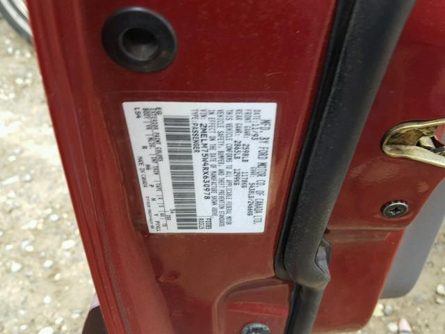 2MELM75W4RX630978 - 1994 MERCURY GRAND MARQ MAROON photo 10