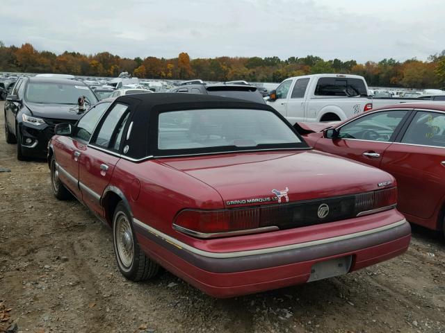 2MELM75W4RX630978 - 1994 MERCURY GRAND MARQ MAROON photo 3