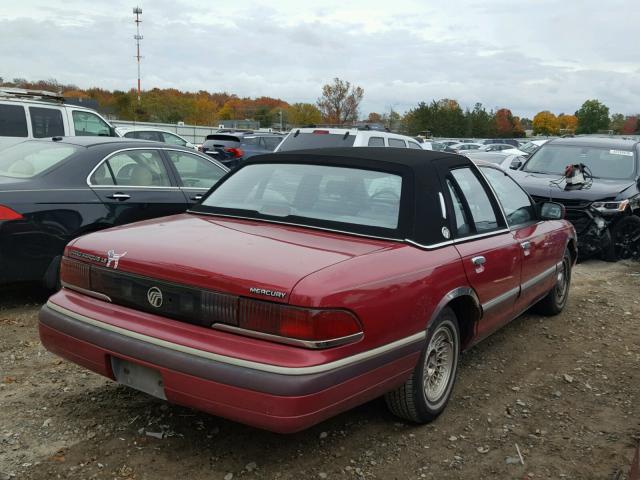 2MELM75W4RX630978 - 1994 MERCURY GRAND MARQ MAROON photo 4