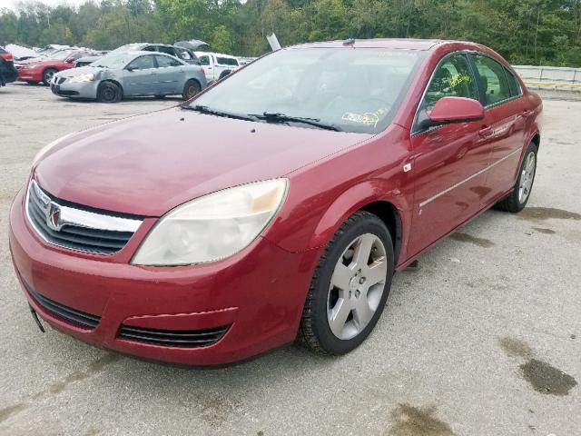 1G8ZS57N37F144143 - 2007 SATURN AURA XE RED photo 2