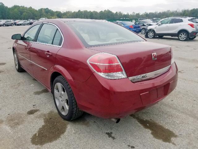 1G8ZS57N37F144143 - 2007 SATURN AURA XE RED photo 3