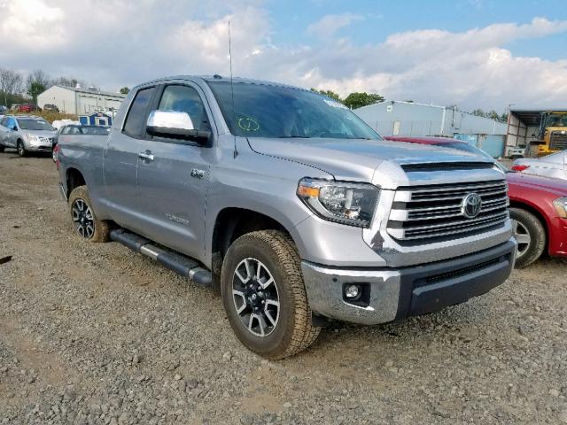 5TFBY5F13JX706550 - 2018 TOYOTA TUNDRA DOU SILVER photo 1