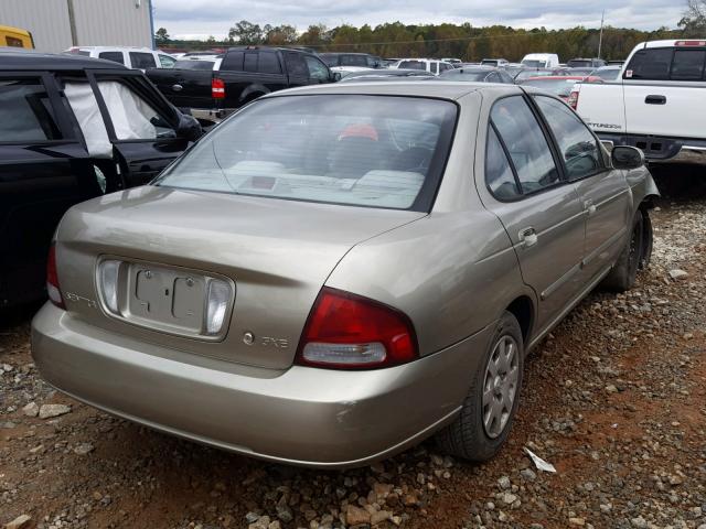 3N1CB51A42L554646 - 2002 NISSAN SENTRA GXE TAN photo 4