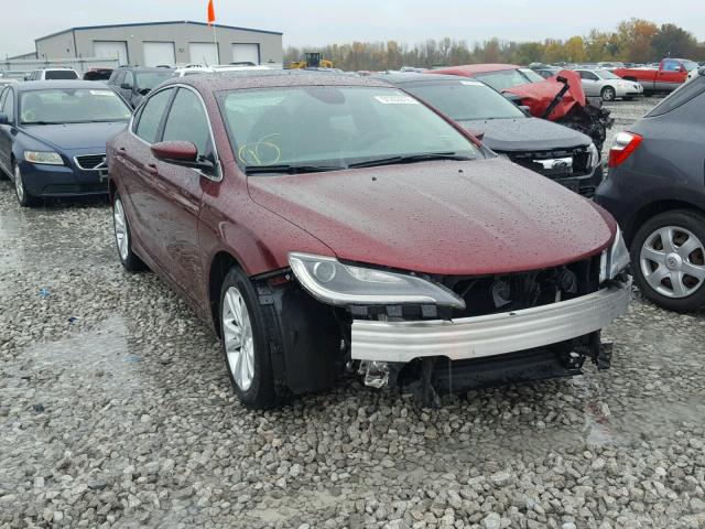 1C3CCCAB4FN533572 - 2015 CHRYSLER 200 LIMITE MAROON photo 1