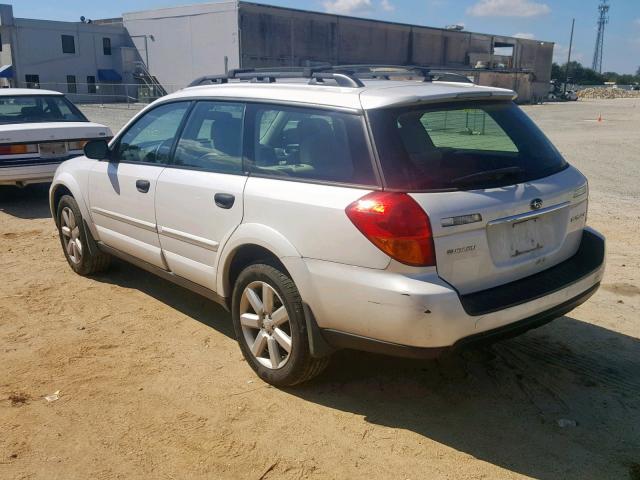 4S4BP61C377338554 - 2007 SUBARU LEGACY OUT WHITE photo 3