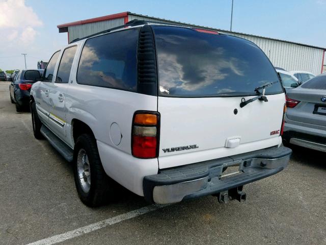 3GKEC16Z35G118771 - 2005 GMC YUKON XL C WHITE photo 3