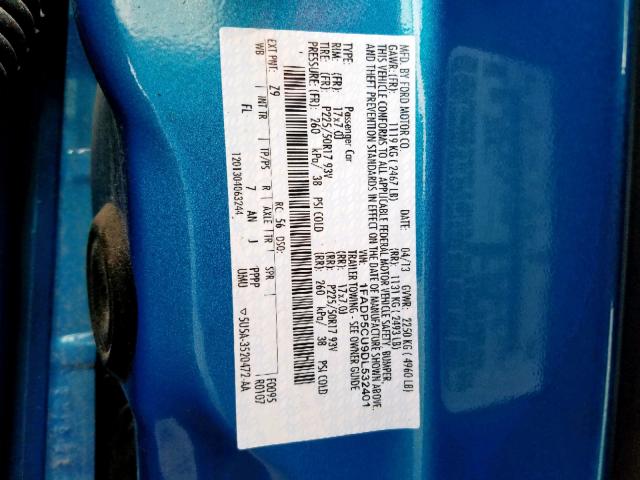 1FADP5CU9DL532401 - 2013 FORD C-MAX PREM BLUE photo 10