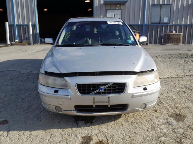 YV1RH592952445277 - 2005 VOLVO S60 2.5T SILVER photo 9